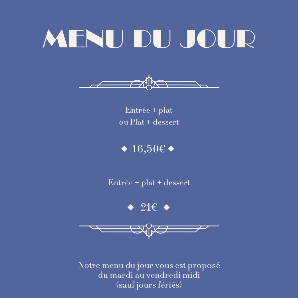 menu du jour